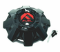 Fuel 2PC 1003-37GBQ FUEL DUALLY CAP - FRONT G-BLK RED LOGO - Truck Part Superstore