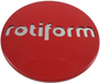 Rotiform 1PC 1003-40RC ROTIFORM 2.36"SNAPIN CAP-RED W/CHR LOGO - Truck Part Superstore