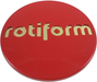 Rotiform 1PC 1003-40RG ROTIFORM 2.36"SNAPIN CAP-RED W/GOLD LOGO - Truck Part Superstore