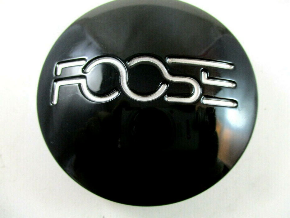 Foose 2PC 1003-41GB FOOSE GLOSS BLACK RWB CAP-2.70" CAP GRV - Truck Part Superstore