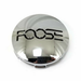 Foose 2PC 1003-54PBL FOOSE 2.95"FLAT CAP-CHROME W/ BLACK LOGO - Truck Part Superstore