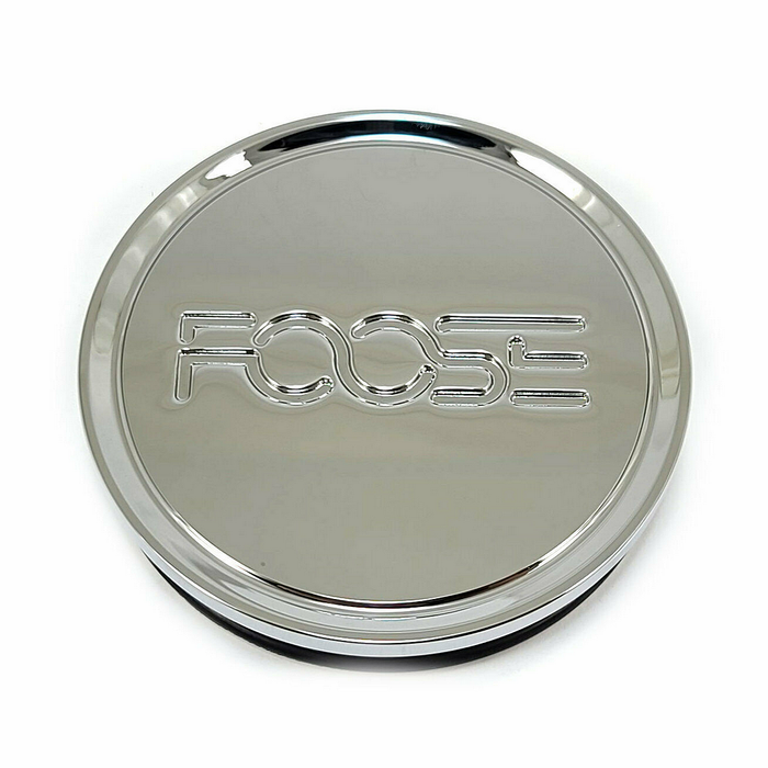 Foose 2PC 1003-54 FOOSE 2.95" FLAT CAP-CHROME - Truck Part Superstore
