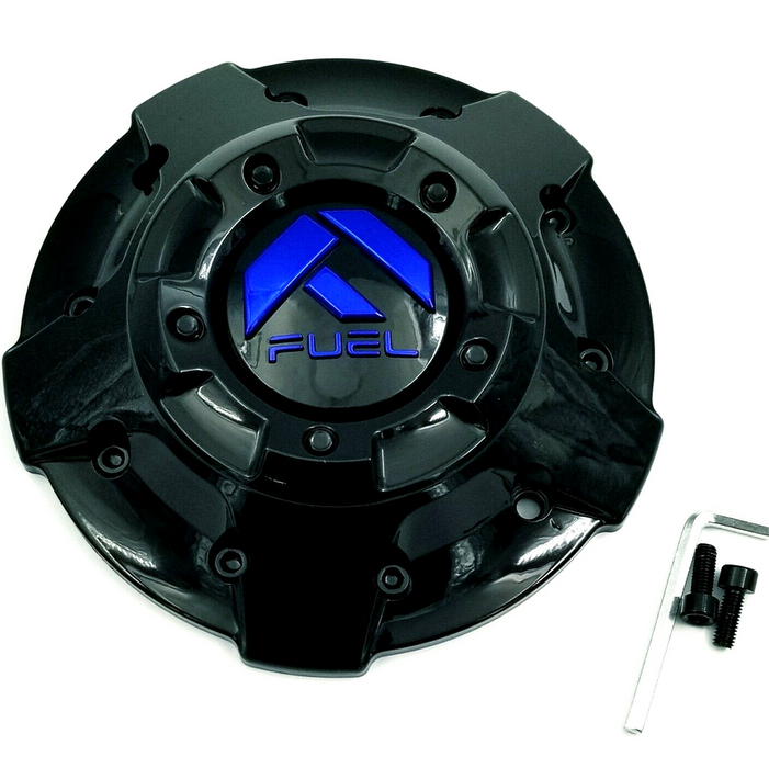 Fuel 2PC 1003-81GBK FUEL FIVE BAR COVER CAP-GL-BLK BLUE TINT - Truck Part Superstore