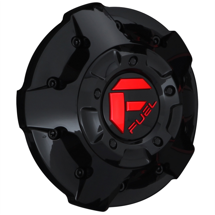 Fuel 2PC 1003-81GBQ FUEL FIVE BAR COVER CAP-GL-BLK RED TINT - Truck Part Superstore