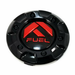 Fuel 2PC 1003-84GBQ FUEL 8 BAR SHORT CAP-GL-BLK RED LOGO - Truck Part Superstore