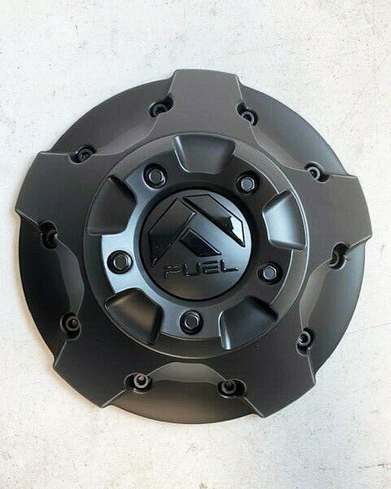 Fuel 2PC 1003-88MBGB FUEL FIVE BAR CAP - BLACK ON BLACK 8 LUG - Truck Part Superstore