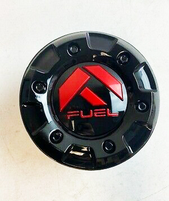 Fuel 2PC 1003-89GBQ FUEL FIVE BAR CAP-GL-BLK/RED 8L CAP 2.75 - Truck Part Superstore