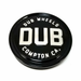 DUB 1PC 1003-95-04GB DUB COMPTON 3"FLAT CAP GL-BLK SLVR LOGO - Truck Part Superstore