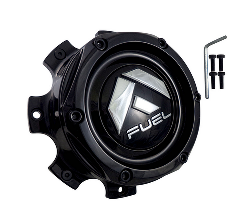 Fuel 2PC 1004-08MB FUEL MATTE BLACK CAP (8X6.5/8X170 SHORT) - Truck Part Superstore