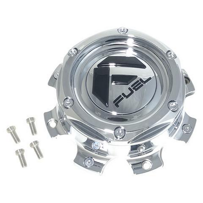 Fuel 2PC 1004-08T FUEL CHROME BOLT ON CAP 8X6.5/170(2.51") - Truck Part Superstore