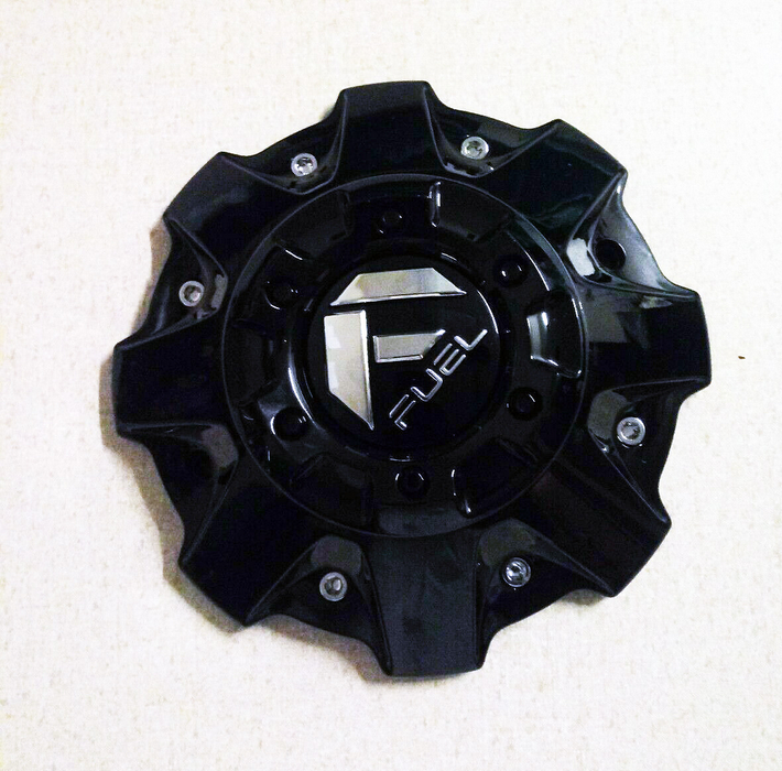 Fuel 2PC 1004-63GB FUEL DUALLY 10X225 REAR CAP-GLOSS BLK - Truck Part Superstore