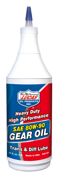 Lucas Oil Products 10043 SAE 80W-90 Heavy Duty Gear Oil - Truck Part Superstore