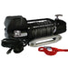 Bulldog Winch 10044 8,000 LB Winch 100 Ft Synthetic Rope W/5.2hp Series Wound Motor Roller Fairlead Bulldog Winch - Truck Part Superstore