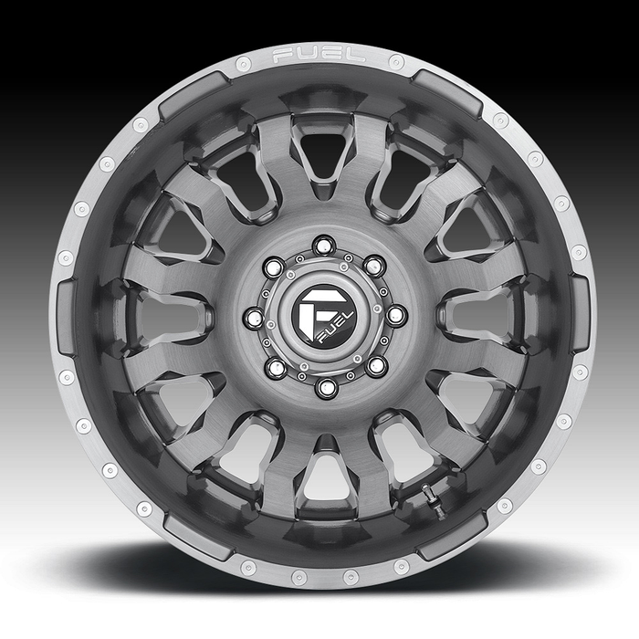 Fuel 2PC 1005-37-08LRT FUEL FRNT BILLET CAP 8X200/210 G-BSHTINT - Truck Part Superstore