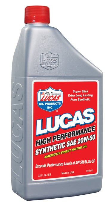 Lucas Oil Products 10054 Synthetic SAE 20W-50 Racing Oil - Truck Part Superstore