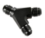 Mr Gasket 1006-BL Y Adapter; -6AN x -6AN x -6AN Male; Anodized Black; - Truck Part Superstore