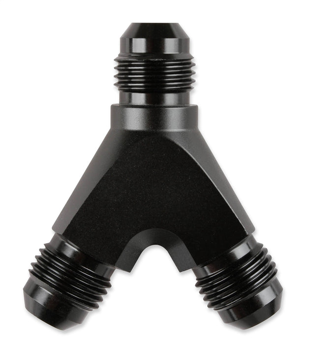Mr Gasket 1006-BL Y Adapter; -6AN x -6AN x -6AN Male; Anodized Black; - Truck Part Superstore