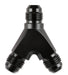 Mr Gasket 1006-BL Y Adapter; -6AN x -6AN x -6AN Male; Anodized Black; - Truck Part Superstore