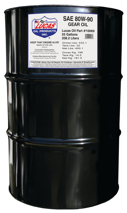 Lucas Oil Products 10069 SAE 80W-90 Heavy Duty Gear Oil - Truck Part Superstore