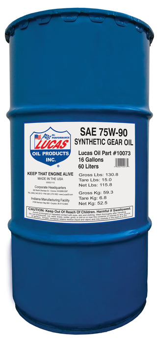 Lucas Oil Products 10073 Synthetic SAE 75W-90 Trans & Diff Lube - Truck Part Superstore