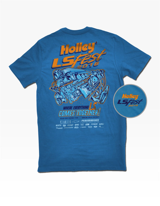 Holley 10079-SMHOL 2016 LS FEST T-Shirt - Truck Part Superstore