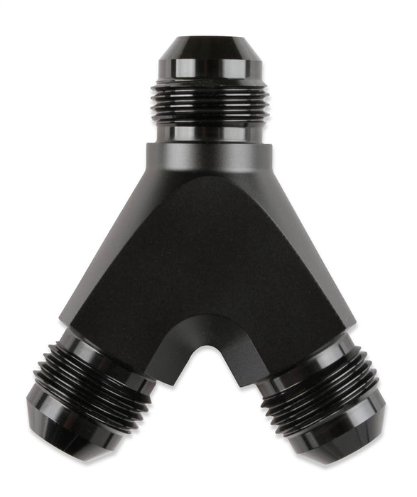 Mr Gasket 1008-BL Y Adapter; -8AN x -8AN x -8AN Male; Anodized Black; - Truck Part Superstore