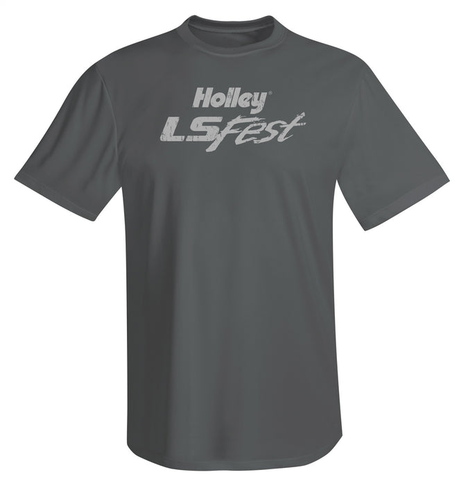 Holley 10082-MDHOL 2016 LS FEST T-Shirt; Performance Tee; Size Medium; - Truck Part Superstore