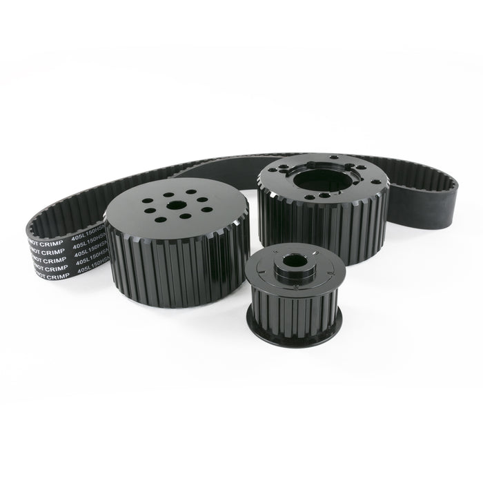 Top Street Performance 10090BK Chevy Small Block (262-350) Short Water Pump Gilmer Style Black Pulley Kit. - Truck Part Superstore