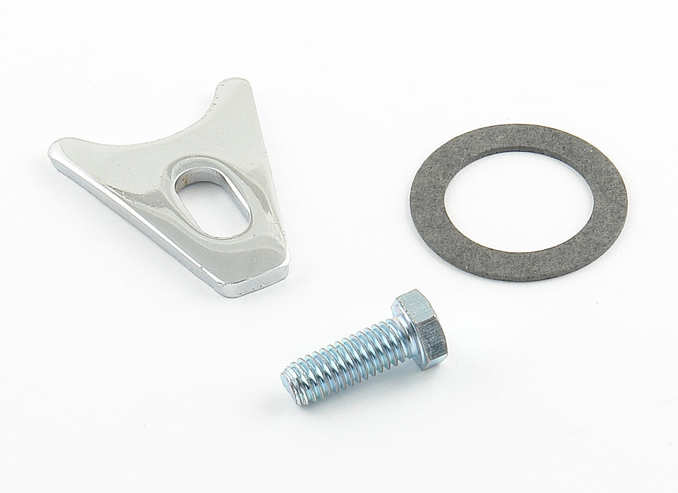 Mr Gasket 1009MRG Chrome Distributor Hold-Down Clamp; Incl. Bolt/Gasket; - Truck Part Superstore