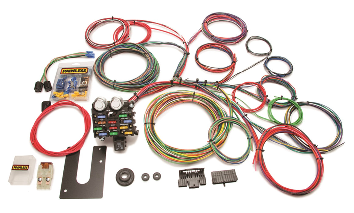 Painless Wiring 10102 21 Circuit Classic Customizable Chassis Harness; Non GM Keyed Column; - Truck Part Superstore
