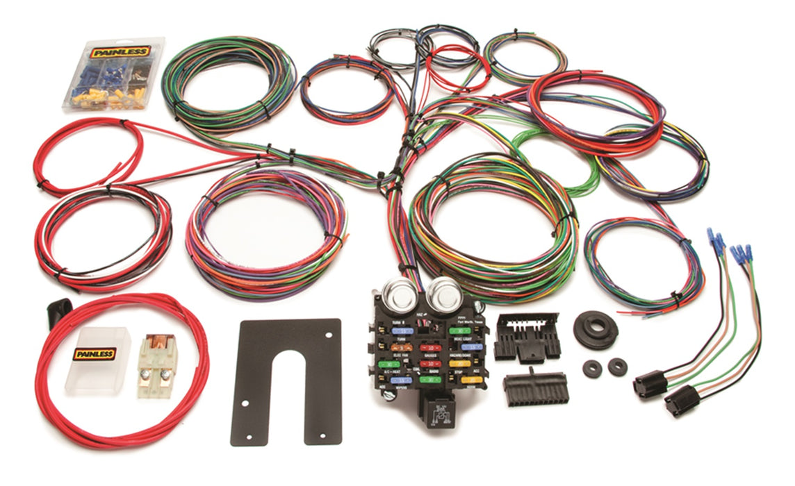 Painless Wiring 10104 21 Circuit Classic Customizable Pickup Chassis Harness; Non GM Keyed Column; - Truck Part Superstore