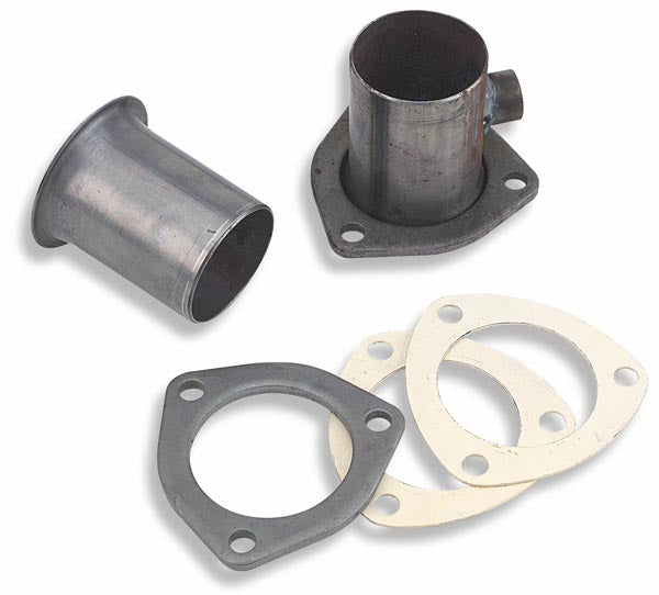 Flowtech 10105FLT Exhaust Header Reducer; 3-Bolt; 2.5 in.; w/Oxygen Sensor Fitting; - Truck Part Superstore