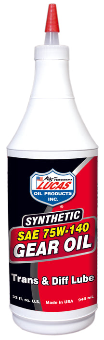 Lucas Oil Products 10121 Synthetic SAE 75W-140 Trans & Diff Lube - Truck Part Superstore