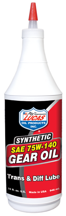 Lucas Oil Products 10121 Synthetic SAE 75W-140 Trans & Diff Lube - Truck Part Superstore
