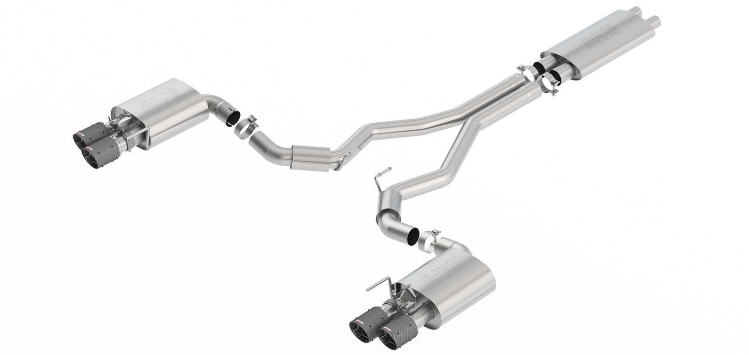 Borla 1014046CF Cat-Back Exhaust System - ECE Approved - Touring - Truck Part Superstore