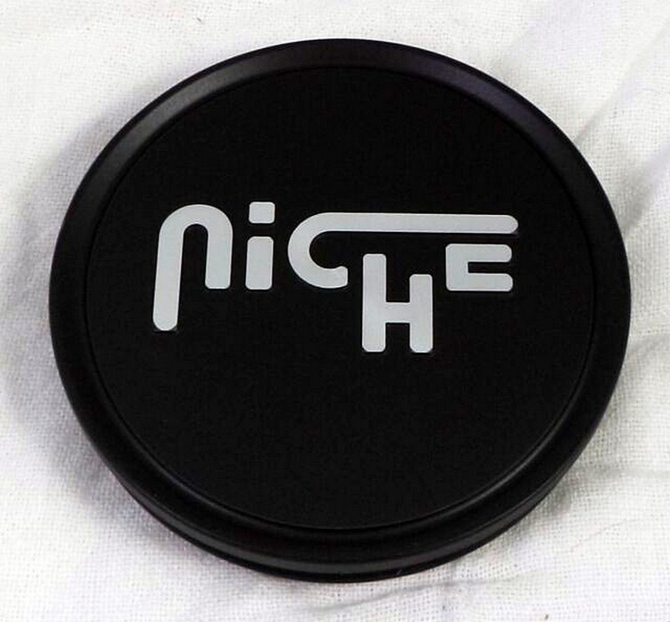 Niche Mono 1015-09-05FBS FLAT NICHE 3"O-RING CAP-FLT-BLK/CHR LOGO - Truck Part Superstore