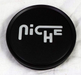 Niche Mono 1015-09-05FBS FLAT NICHE 3"O-RING CAP-FLT-BLK/CHR LOGO - Truck Part Superstore