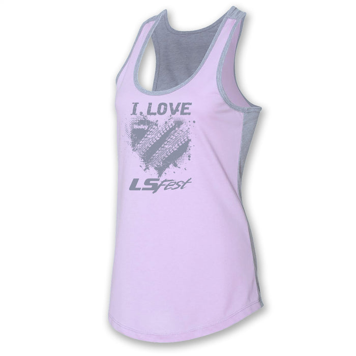 Holley 10169-SMHOL LS Fest Shirt; Ladies; Tank; Small; Lavender/Gray; - Truck Part Superstore