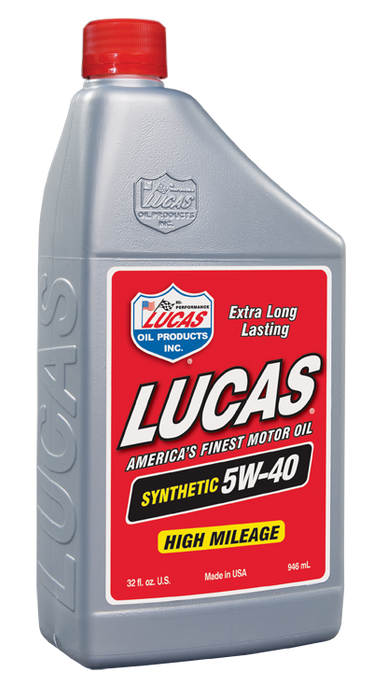 Lucas Oil Products 10189 Synthetic SAE 5W-40 Motor Oil - Truck Part Superstore