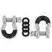 Mishimoto BNDR-GR 3/4" Steel D-Ring Shackle Set, 2 Pieces, Gray - Truck Part Superstore