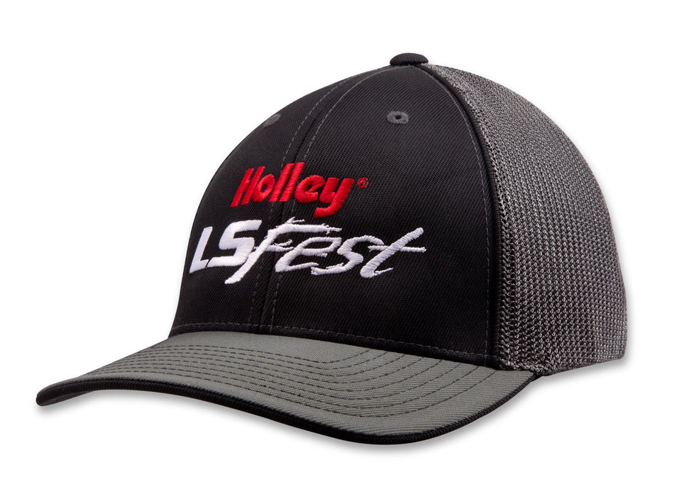 Holley 10204-SMHOL LS West Hat; Small; Black/Gray Mesh; - Truck Part Superstore