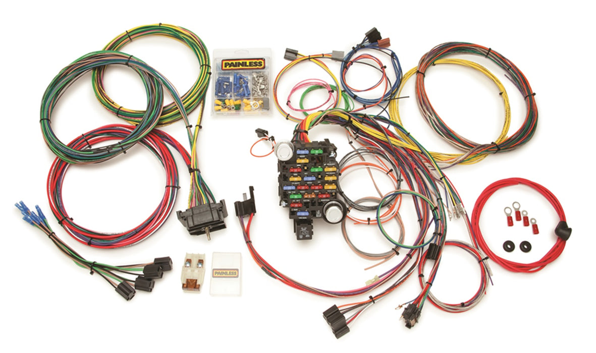 Painless Wiring 10206 28 Circuit Classic-Plus Customizable Chassis Harness - Truck Part Superstore