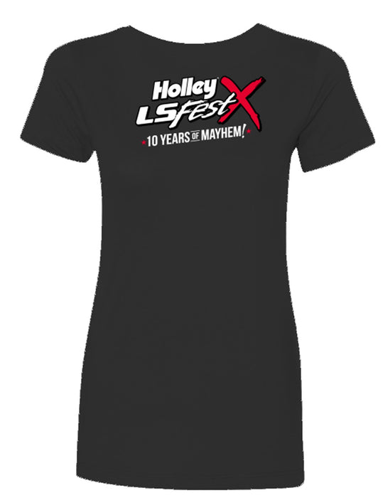 Holley 10214-2XHOL Ladies Holley LS Fest X Anniversary T-Shirt - Truck Part Superstore