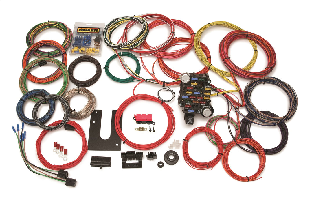 Painless Wiring 10220 28 Circuit Classic-Plus Customizable Trunk Mount Chassis Harness - Truck Part Superstore