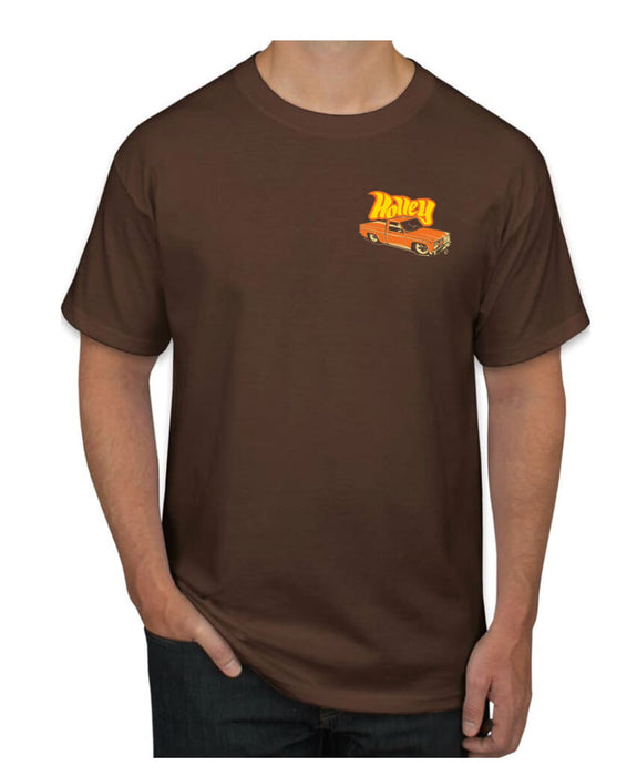 Holley 10232-XLHOL Holley C10 Tee; X-Large; Brown; Short Sleeve; Unisex; - Truck Part Superstore