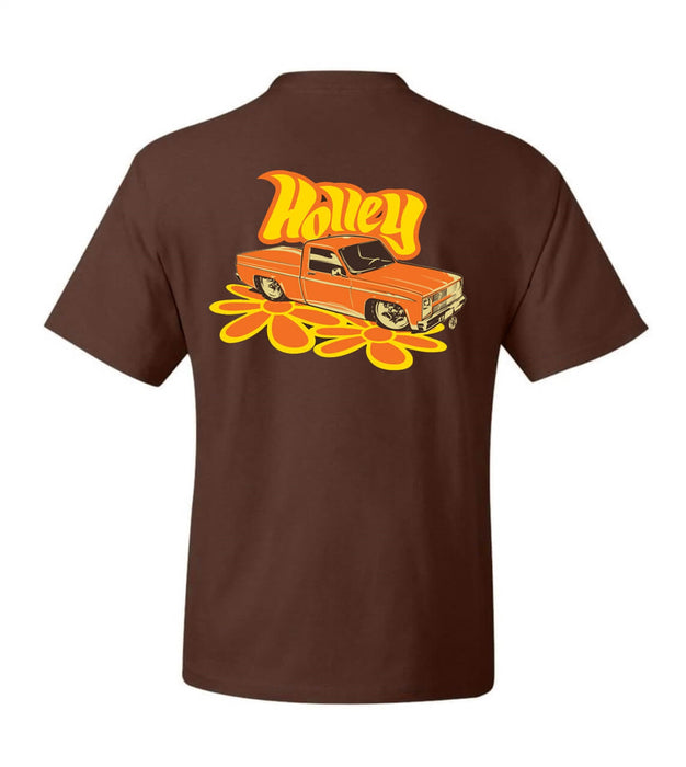 Holley 10232-XLHOL Holley C10 Tee; X-Large; Brown; Short Sleeve; Unisex; - Truck Part Superstore