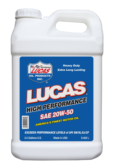 Lucas Oil Products 10256 SAE 20W-50 Plus Racing Oil - Truck Part Superstore