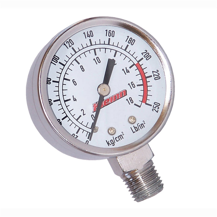 Kleinn Automotive Air Horns 1025 Stem Mount Air Pressure Gauge - Truck Part Superstore
