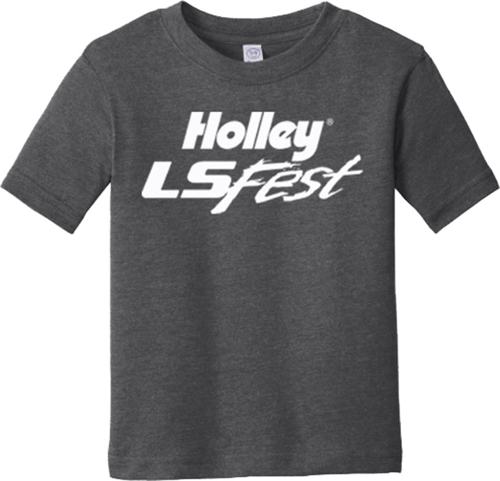 Holley 10261-2THOL LS Fest Toddler; Gray; Crew Neck; Short Sleeve; Tee; Youth 2T; - Truck Part Superstore