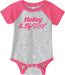 Holley 10262-1ZHOL LS Fest Bodysuit; Heather/Pink; Crew Neck; Onesie; Short Sleeve; Youth 12 Month; - Truck Part Superstore